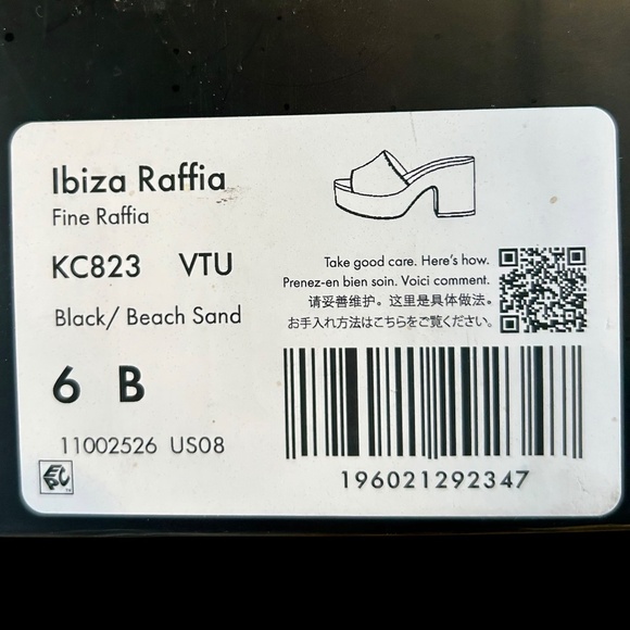 Kate Spade Ibiza Raffia Sandals Size 6 - Picture 2 of 14